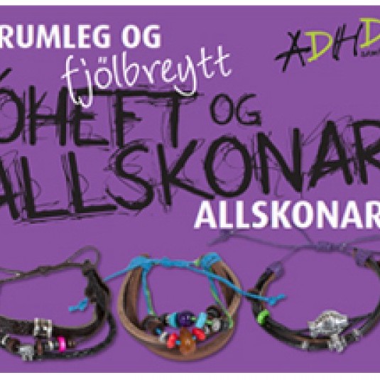 Armbönd til styrktar ADHD samtökunum