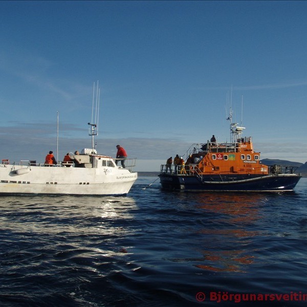 Sjóæfing hjá Húnum