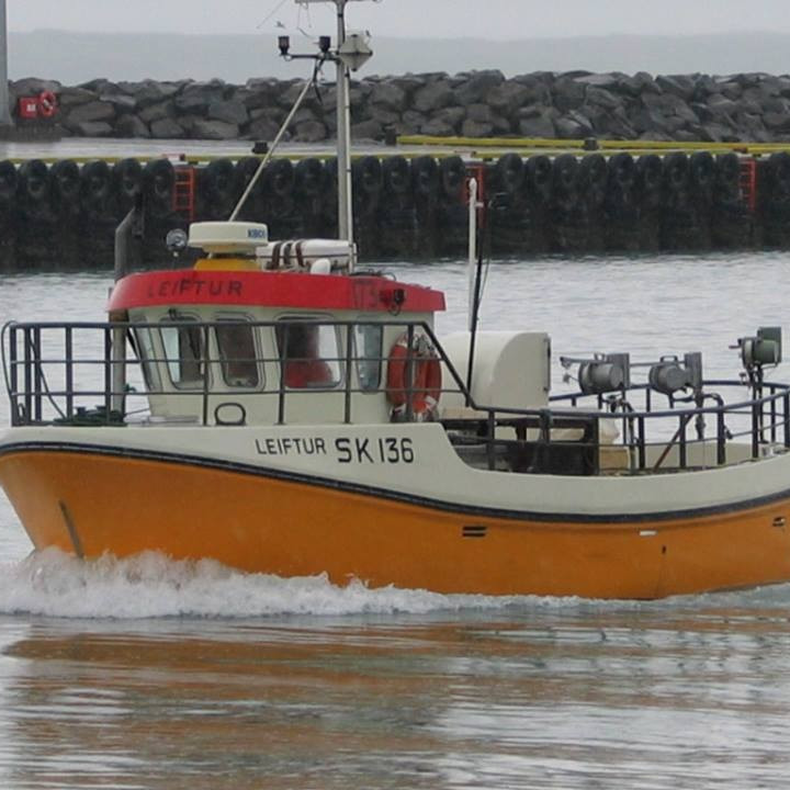 Leiftur á leið inn í Sauðárkrókshöfn. Mynd: Sigurjón Þórðarson.