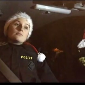 Lögreglan á Sauðárkróki komin í jólagírinn