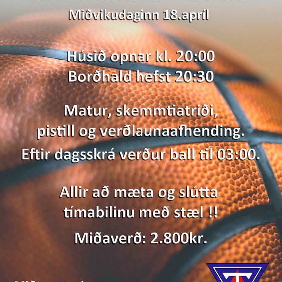 Lokahóf körfuknattleiksdeildar á síðasta vetrardag