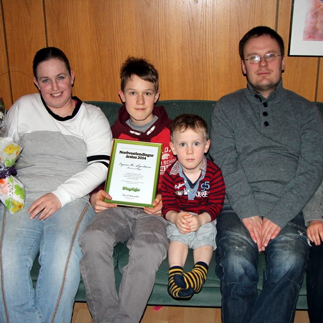 Ingvar Óli Sigurðsson maður ársins 2014 á Norðurlandi vestra