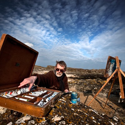 Notar sjávarleður í listaverk á Ólympíuleikunum