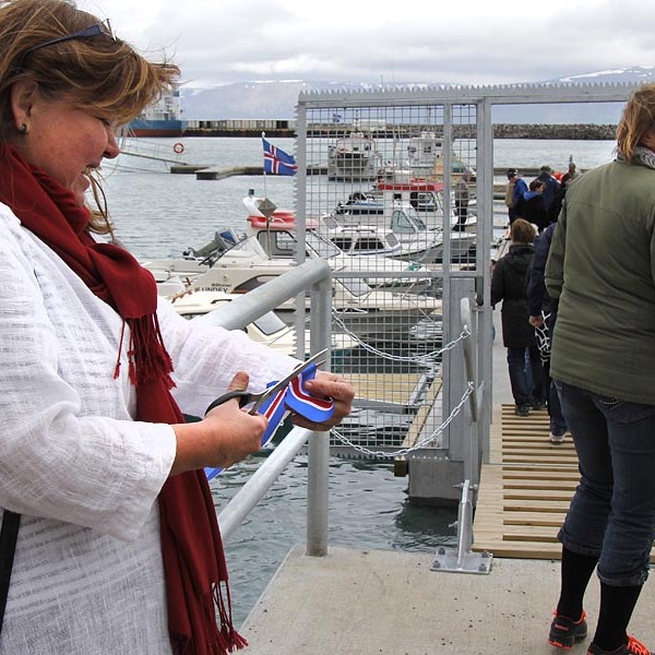 Ný smábátahöfn formlega tekin í notkun á Króknum