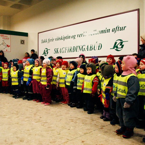 Söngurinn ómaði í Skagfirðingabúð