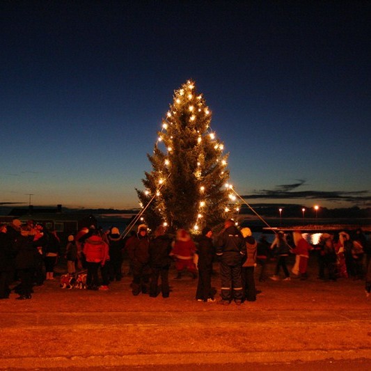 Aðventan boðin velkomin á Hnappstaðatúni í gær