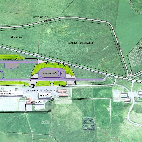 Landsmótssvæðið á Hólum. Mynd/Landsmót.is