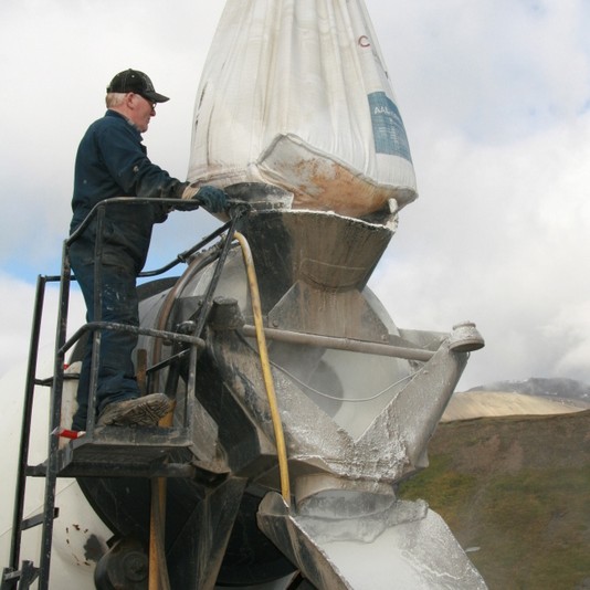 Hvít steypa - Myndir