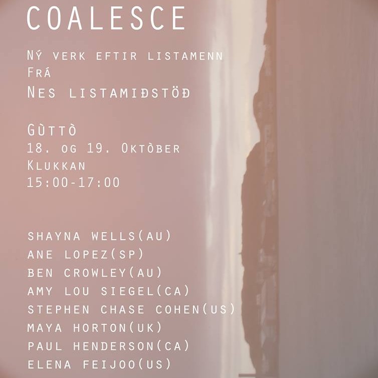 COALESCE - Myndlistarsýning í Gúttó