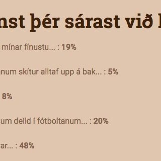 Hér má sjá niðurstöður könnunarinnar um haustið.