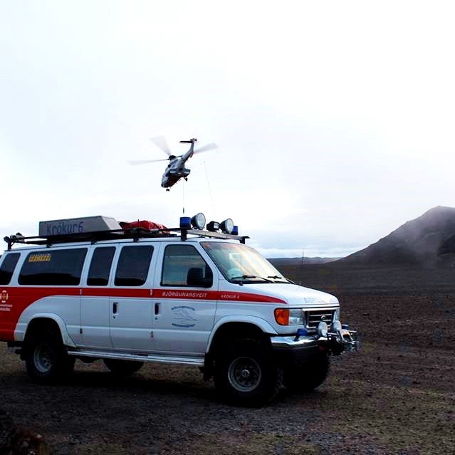 Björgunarsveitin Skagfirðingasveit að störfum. Ljósm./Skagfirðingasveit.
