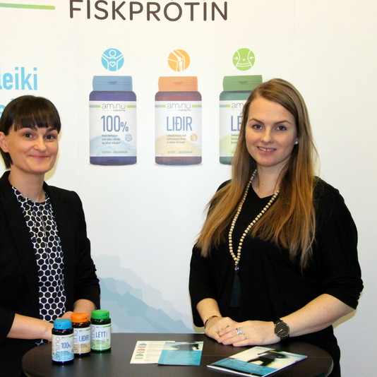Íris Björk Marteinsdóttir sölu- og gæðastjóri Protis og Laufey Kristín Skúladóttir markaðs- og sölustjóri Fisk Seafood. Mynd: PF.