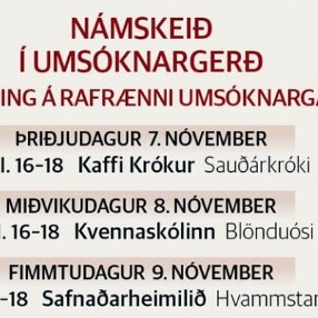 Námskeið og kynning á vegum SSNV