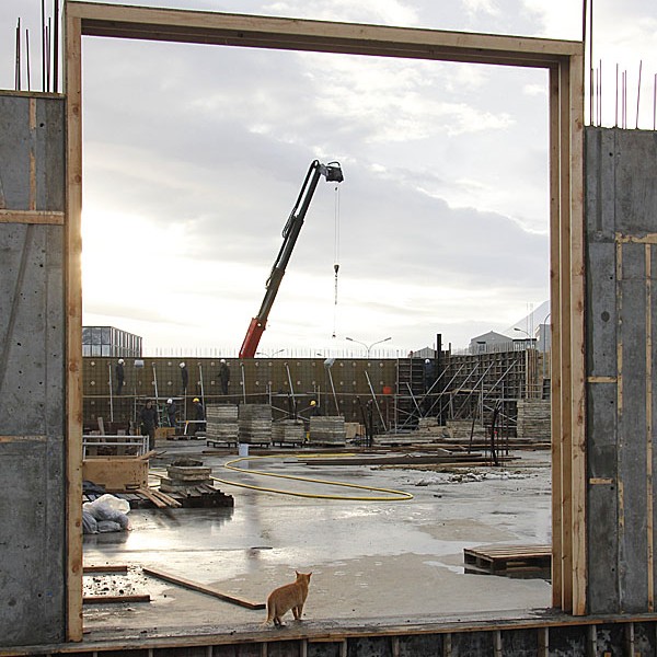 Samlagsbygging tekur á sig mynd