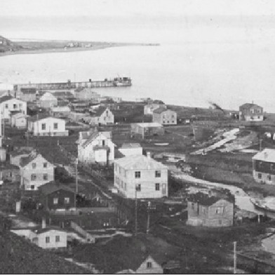 Sauðárkrókur um árið 1930. Ljósm./HSK
