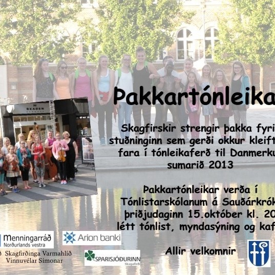 Skagfirskir strengir með þakkartónleika á morgun