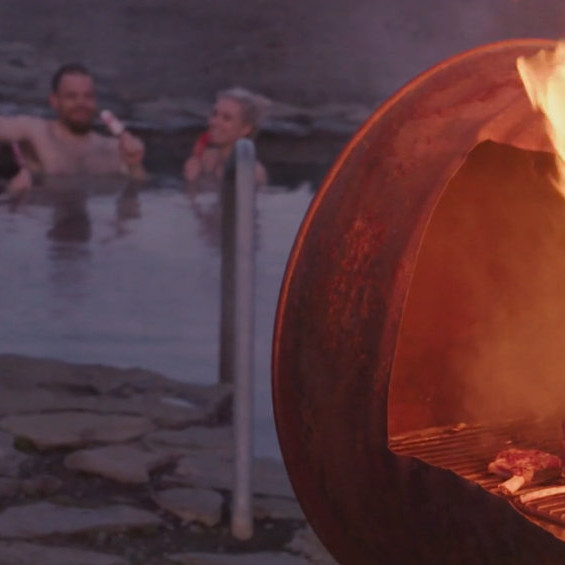 Skjáskot úr myndskeiði um Gretti sterka.