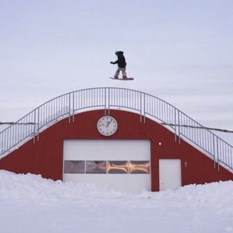 Snjóbrettakappinn á sjúkrahúsi Sauðárkróks
