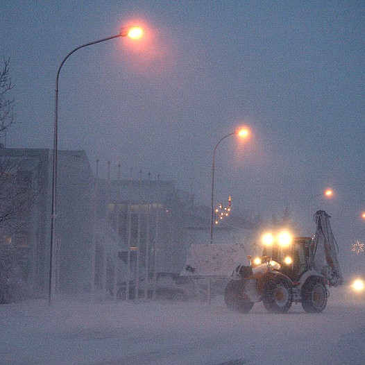 Staðan á óveðurssvæðum um hádegi