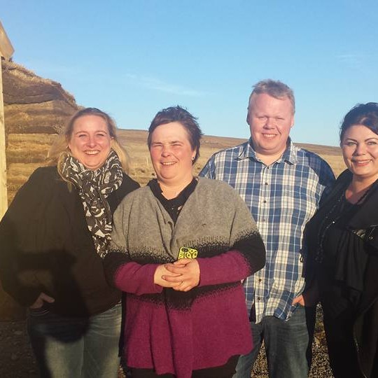Ný stjórn Félags ferðaþjónustunnar í Skagafirði. Frá vinstri: Þórhildur, Evelyn, Máni og Hildur. Mynd: Svanhildur Pálsdóttir.