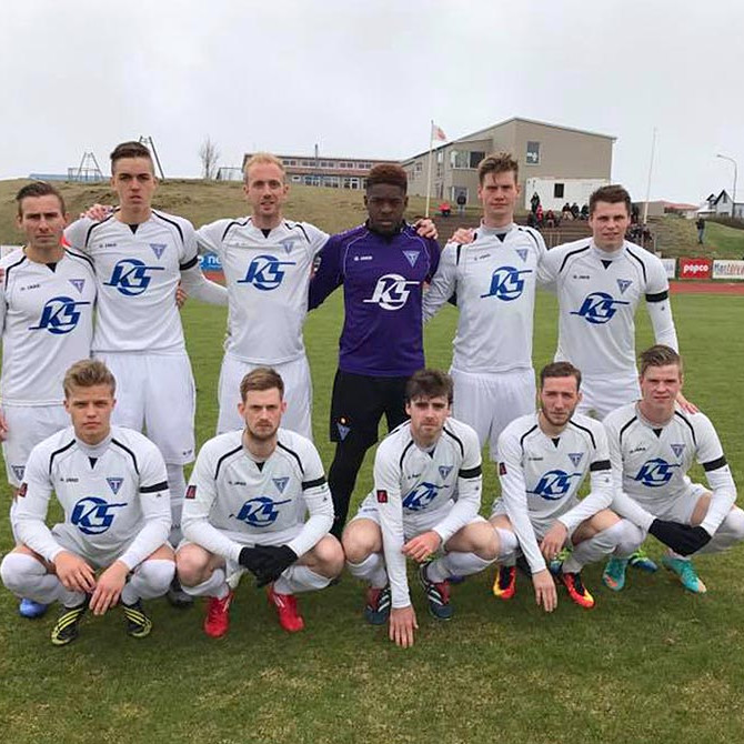 Byrjunarlið Tindastóls á Höfn.  MYND: Chris Harrington