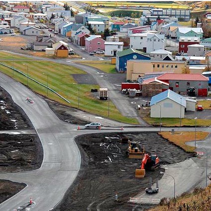 Grafið í rafmagnsstreng