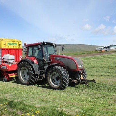 Sláttur hófst fyrir viku í Húnaþingi vestra