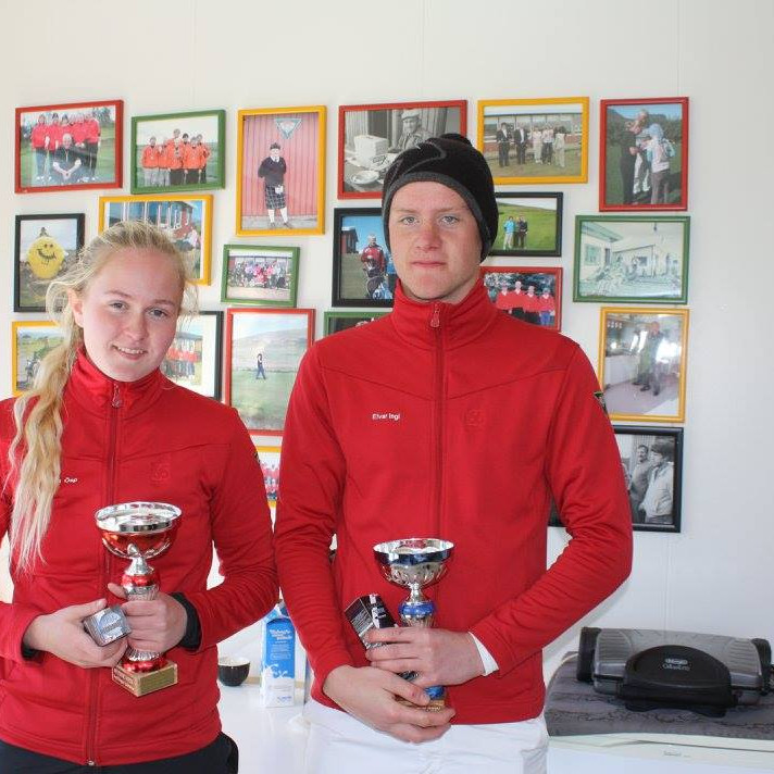 Nýprent meistarar 2017 Telma Ösp Einarsdóttir og Elvar Ingi Hjartarson. Myndir: GSS.