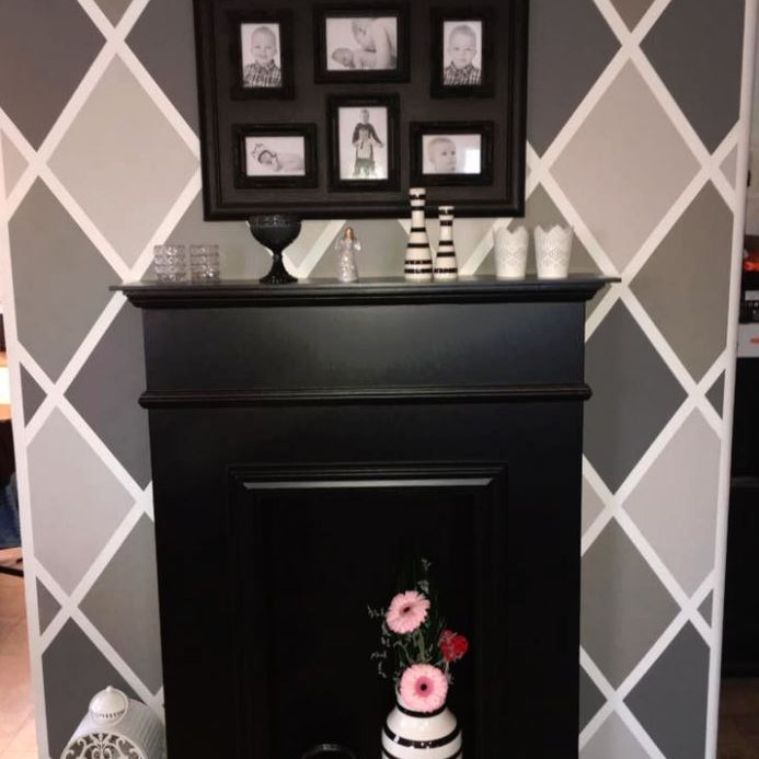 Ótrúlega fallegur tíglaveggur