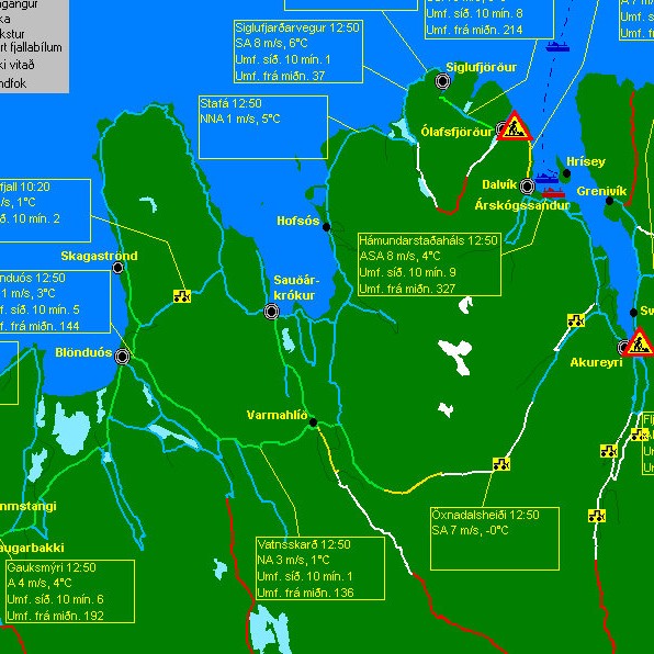 Flestir vegir orðnir greiðfærir