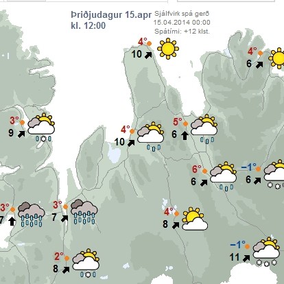 Dregur úr vindi eftir hádegi