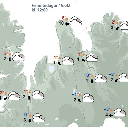 Rigning eða slydda með köflum