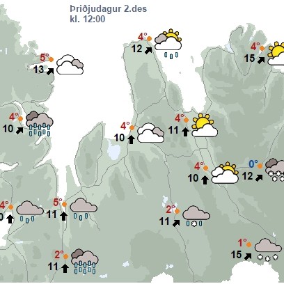 Spáð stormi á annesjum seinni partinn