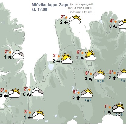 Þokuloft víða um norðvestanvert landið