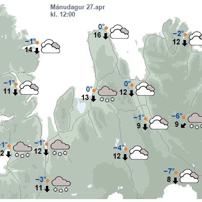 Snjókoma og skafrenningur