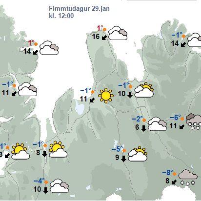 Hálka eða snjóþekja á flestum leiðum