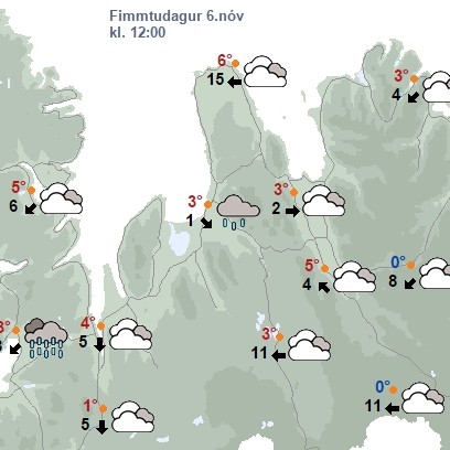 Rigning með köflum