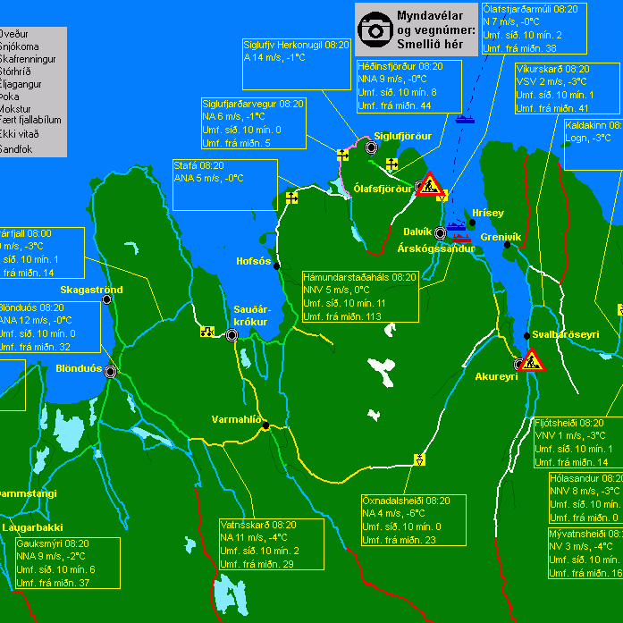 Þæfingsfærð víða á Norðurlandi vestra