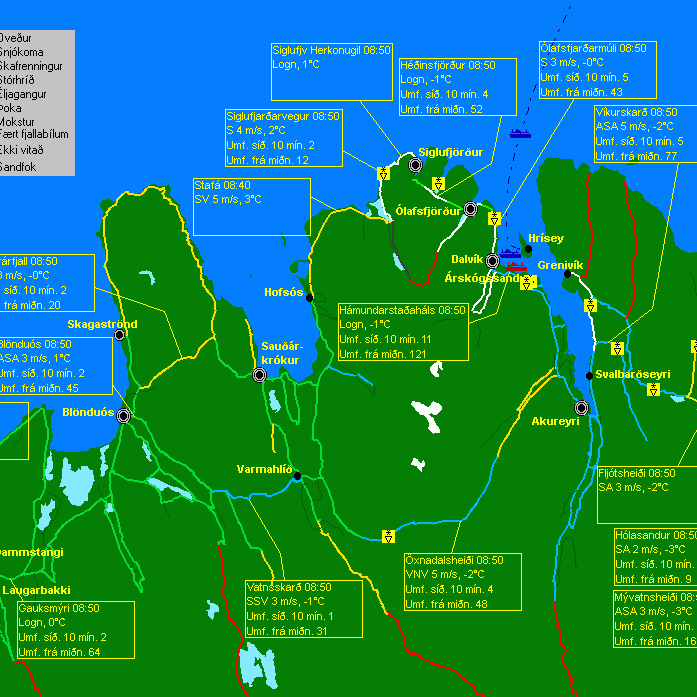 Greiðfært á flestum vegum