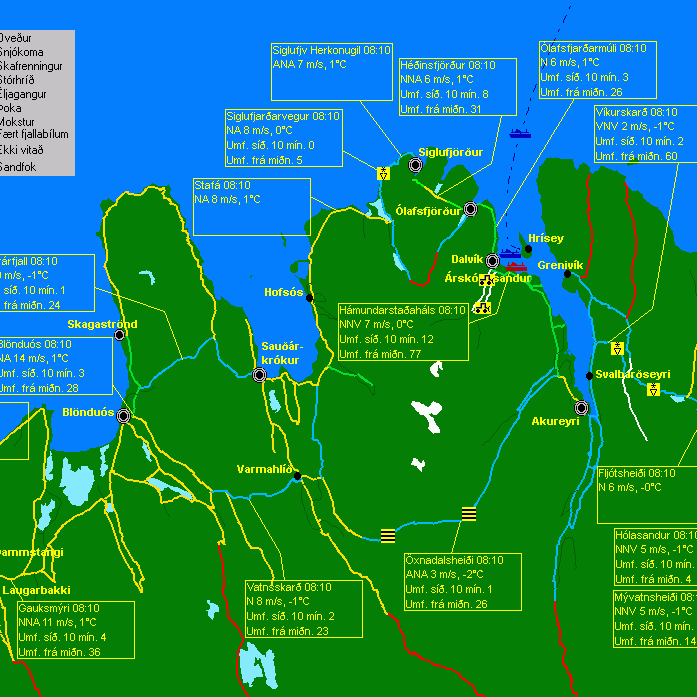Víða hálka og hálkublettir