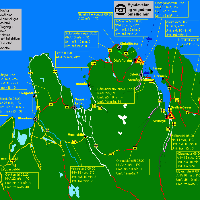 Óveður og stórhríð víða á Norðurlandi vestra
