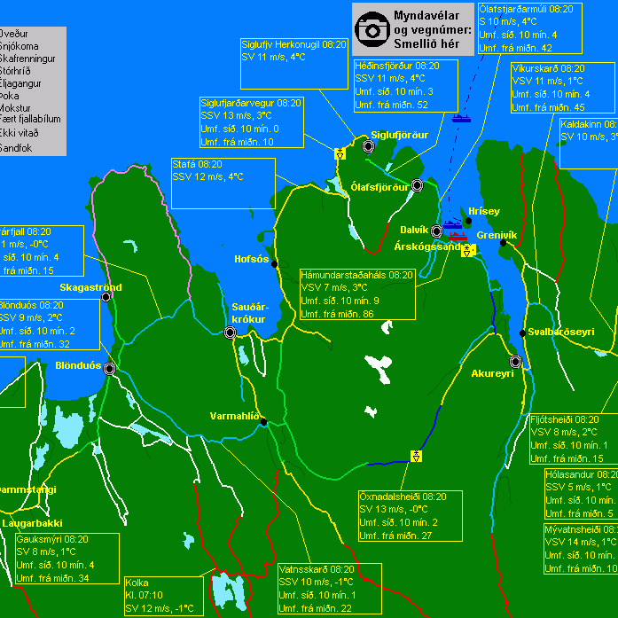 Flughált á Holtavörðu- og Öxnadalsheiði