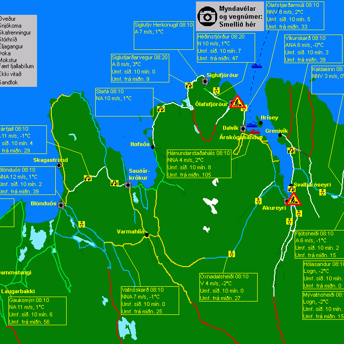 Vetrarfærð víðast austan Blönduóss