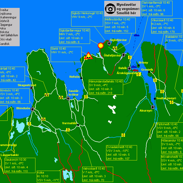 Siglufjarðarvegur lokaður vegna snjóflóðahættu