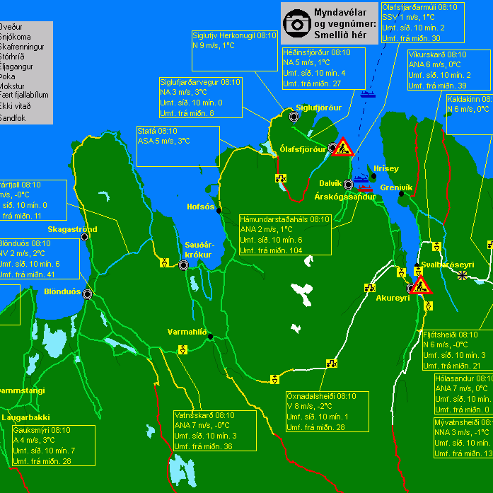 Vegir auðir í Húnavatnssýslum