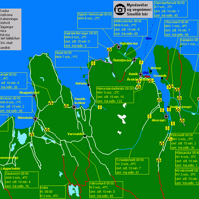 Varað við óvenju miklu jarðsigi á Siglufjarðarvegi