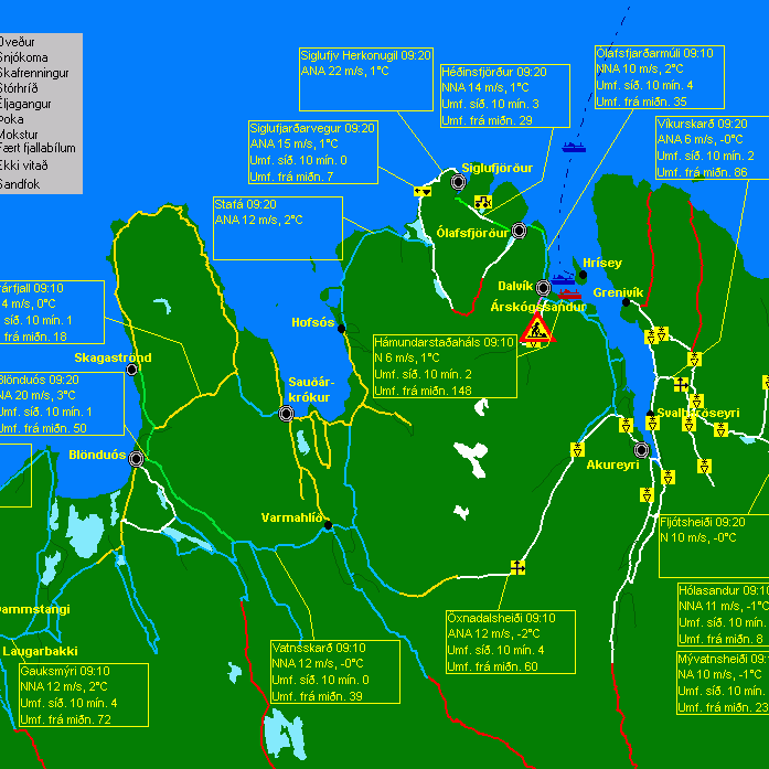 Versnandi veður í dag