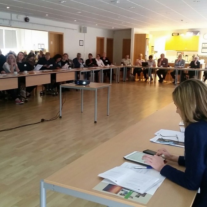 Frá Vinabæjarmóti í Húsi frítímans í morgun. Mynd/Skagafjordur.is