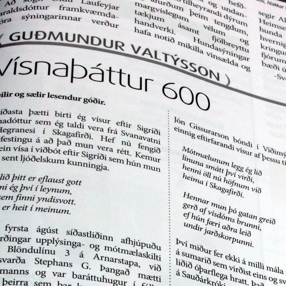 600. vísnaþátturinn í Feyki vikunnar