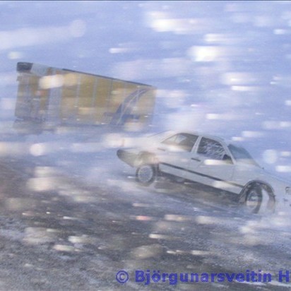 Húnar sinntu 26 verkefnum í óveðrinu